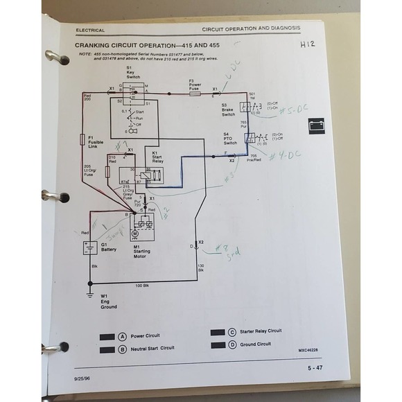 John Deere Training Center Binder Electric and Hydraulic Course 1996 - Picture 4 of 4